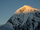 09A Chulu East Close Up At Sunrise Climbing From Col Camp To The Chulu Far East Summit